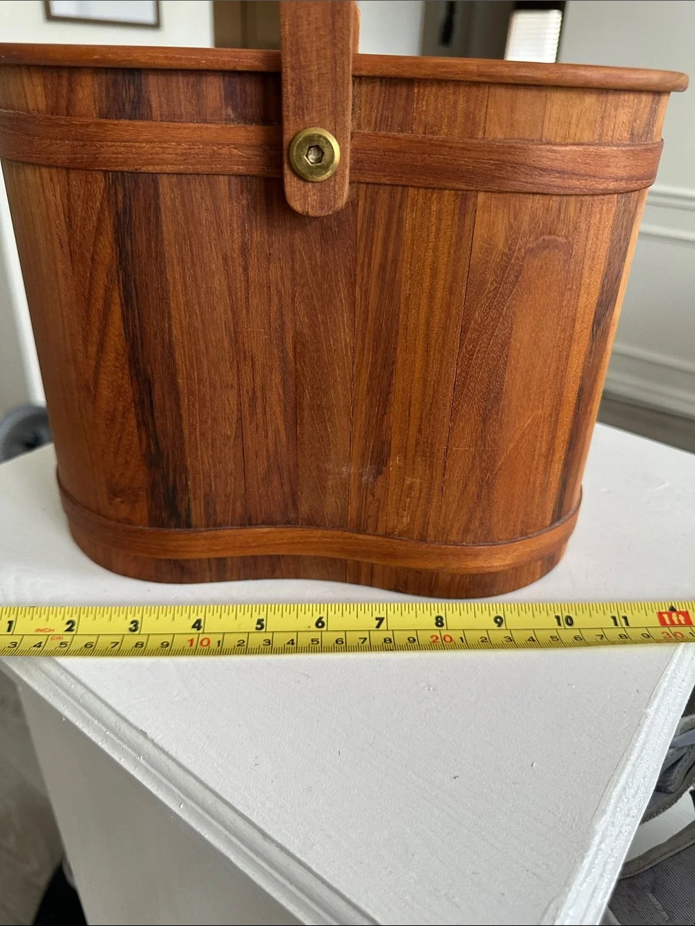 Vintage Teak wood Wine caddy from 1960s
